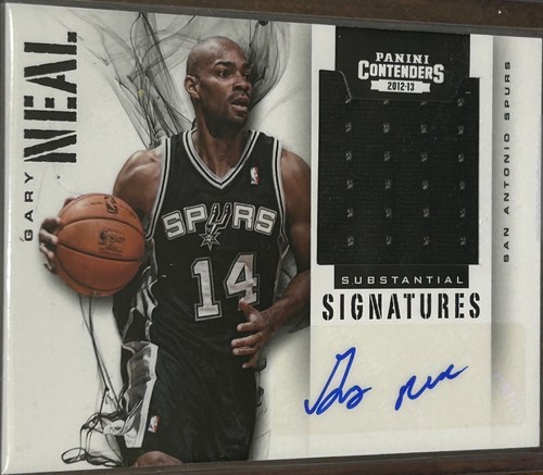 2012-13 Panini Contenders GARY NEAL #25 🔥 Spurs 🔥 Jersey Auto Patch 🔥 044/149