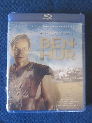 2X FEATURE SPARTACUS + 50th ANN ED BEN HUR BLU RAY MOVIES NEW/SEALED! FREE SHIP!