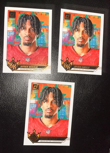 (3)ct LOT 2024 DONRUSS JAYDEN DANIELS ROOKIE RC GRIDIRON KINGS CLEAN PACK FRESH - Bild 2 von 6