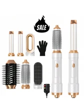 UKLISS 6-in-1 Blow Dryer Brush Air Styler 60000RPM Hair Dryer Straightener