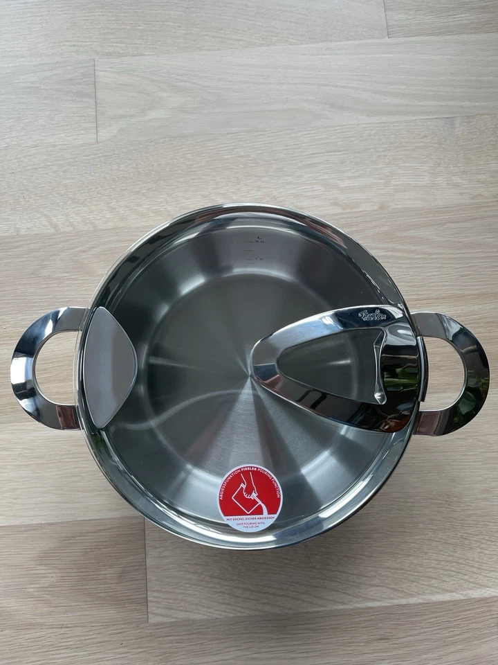 FISSLER Solea Suppentopf 24 cm mit Glasdeckel Made In Germany NEU - Bild 3 von 4