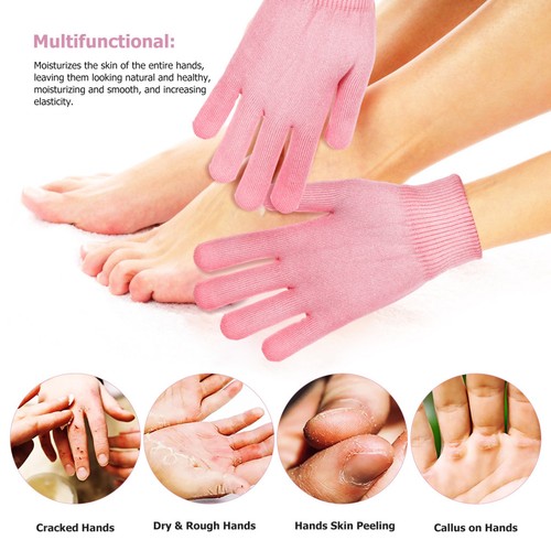 2 Juegos de Calcetines Hidratantes Spa Guantes y Calcetines Hidratantes - Imagen 5 de 11