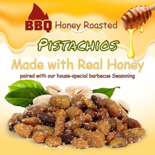 BBQ Honey Roasted Pistachio (Shelled, No Shell) by It's Delish, 12 oz - Picture 2 of 5
