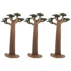 3 Pcs Miniature Tree Model Small Plant Decor for Architectural Model Landscape