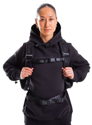 Built For Athletes Pro Fitnessrucksack 25L wasserdichte Fächer schwarz Tasche - Bild 8 von 16