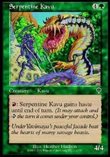Serpentine Kavu - Medium Play MTG Invasion
