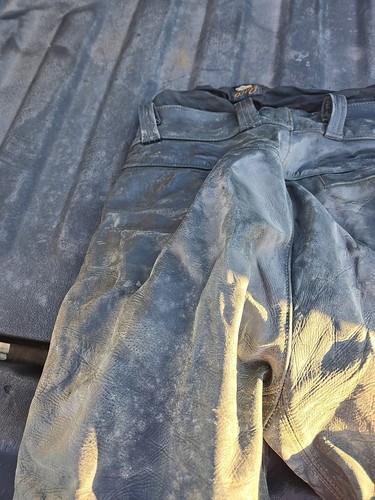 Pantalones de moto de cuero Buco vintage años 50 para hombre 32 motociclista - Imagen 13 de 19