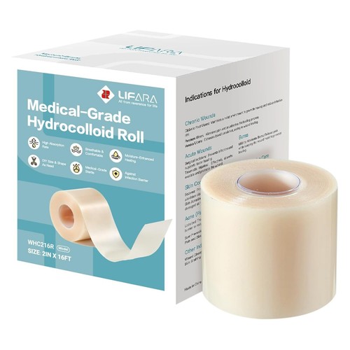 Hydrocolloid Bandage Roll 2in x 16ft - Cut-to-Size Wound Patches - Extra Large S - Bild 2 von 17