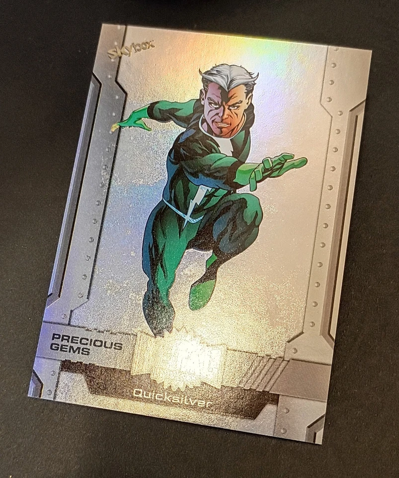 2024 Marvel Metal Universe Avengers PMG White Diamond /25 Quicksilver 105 *READ* - Image 4 of 4