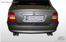 Fox Duplicado Escape Deportivo Opel Vectra B Hatchback, Sedán Y Caravana 2x76mm