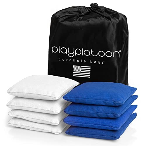 Juego de 8 - 4 bolsas de frijoles resistentes a la intemperie azul real y 4 blancas - Imagen 1 de 1
