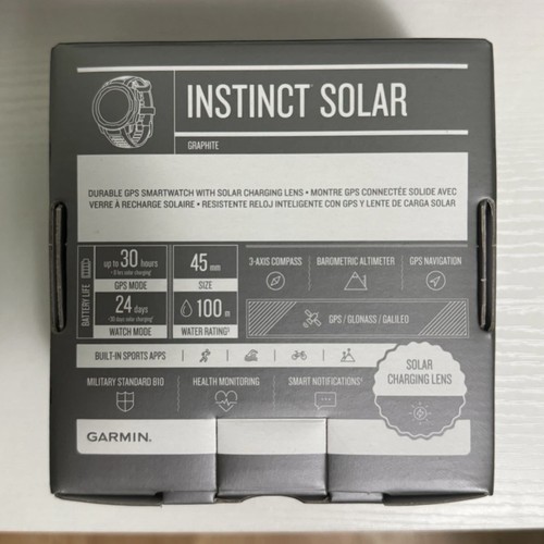 Garmin Instinct Solar Rugged GPS Smartwatch - Graphite 010-02293-10 - Picture 2 of 2