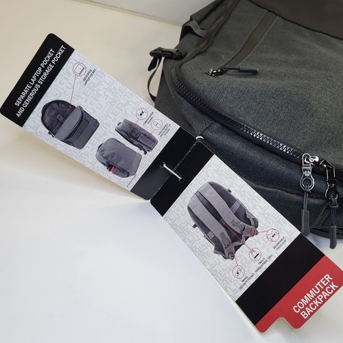 True Religion Backpack nwt Men's Dk Grey Designer Laptop Room $115 TR105081 - Picture 5 of 24