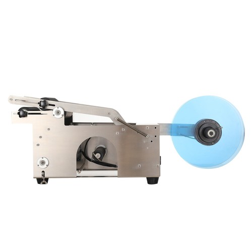Halbautomatische Rundflaschenetikettiermaschine Etikettiermaschine Edelstahl - Bild 9 von 14