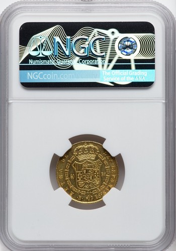 Spain - 1846 B-PS Isabell II 80 Reales - NGC MS62 - RARE - JUST 3 FINER AT NGC - Picture 2 of 2
