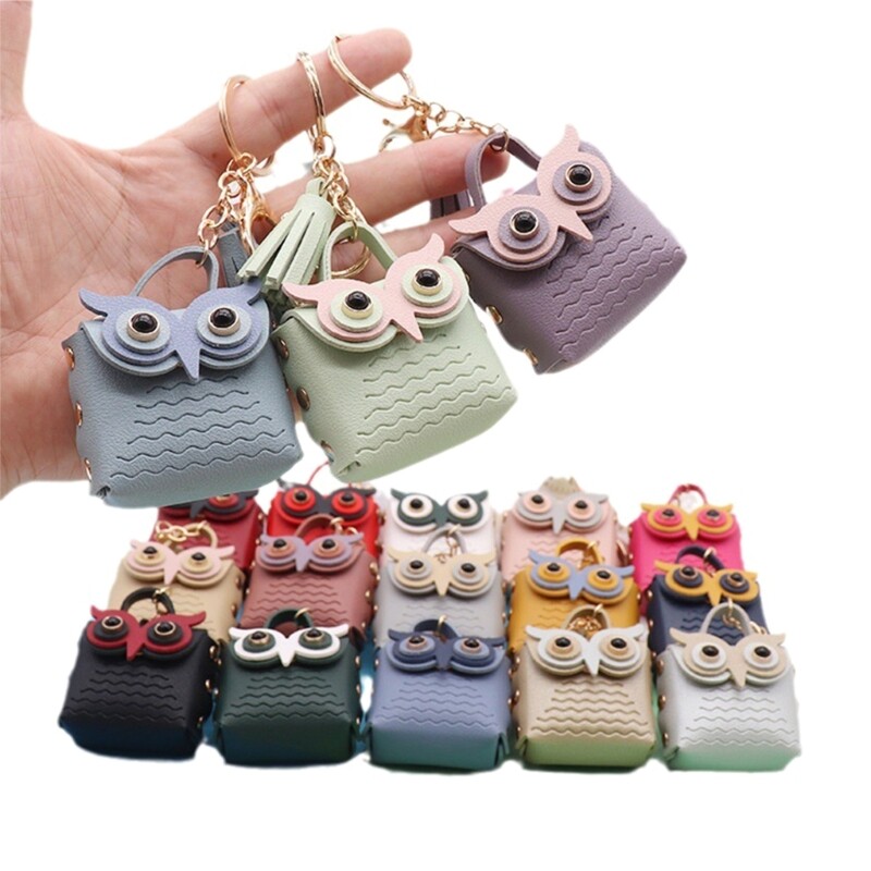 Mini coin cheap purse keychain