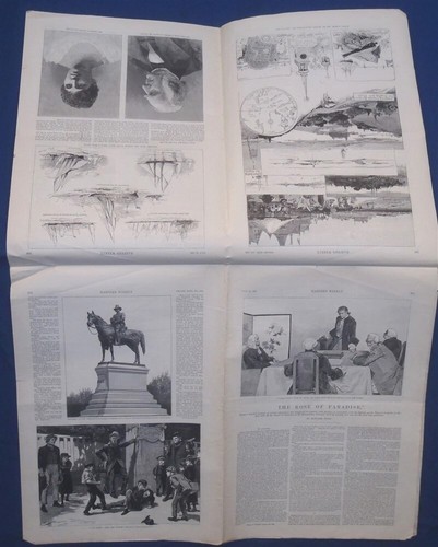 HARPERS WEEKLY V. XXXI JUL 16 1887 GETTYSBURG MEMORY CONEY ISLAND BOSTON HARBOR - Imagen 4 de 7