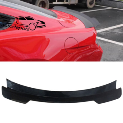 Gloss Black For 2015-23 Ford Mustang S550 Rear Trunk Wing Spoiler Lid Ducktail