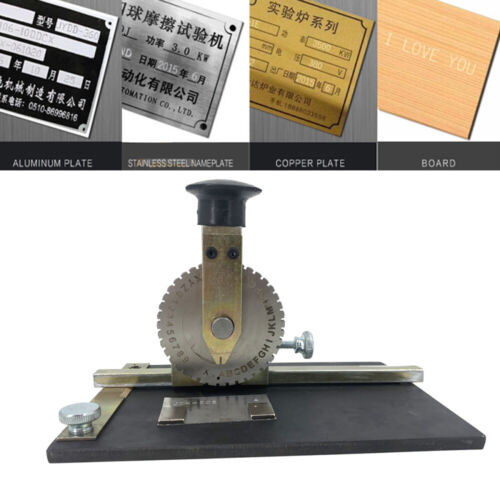 Impresora portátil manual de etiquetas de placa de metal para perro grabadora máquina de estampado en relieve - Imagen 4 de 12