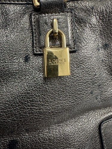 Loewe Metallic Beige Leather Amazona Satchel - Picture 4 of 7
