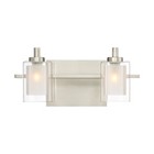 Quoizel Kolt Bath Light, 2 Light, Brushed Nickel - KLT8602BNLED