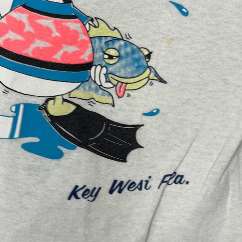 Unbranded Tshirt Youth Medium White 1989 Vintage Cute Duck Vacation Florida - Picture 5 of 9