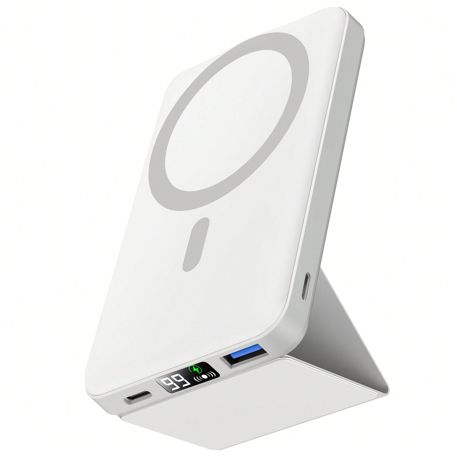 Podoru Mag-Safe Power Bank – 10000mAh Magnetic Wireless Portable Charger with Fast Charging, Compatible with iPhone and Mag-Safe Devices, Compact and Lightweight Design for On-the-Go Power