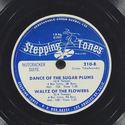 NUTCRACKER SUITE Chinese Dance / Sugar Plum Fairies STEPPING TONES 210-A VG 78 - Picture 3 of 4