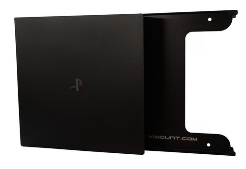 PlayStation 4 PS4 PRO +2pcs Controller TV Wall Mount Black Metal Holder -ViMount - Picture 7 of 10