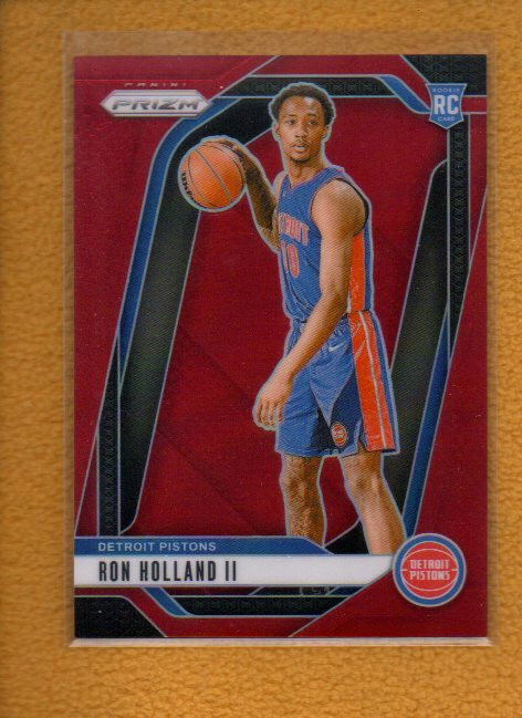 Ron Holland II 2024-25 Panini Prizm Rookie Red Prizm RC #269 Pistons /299