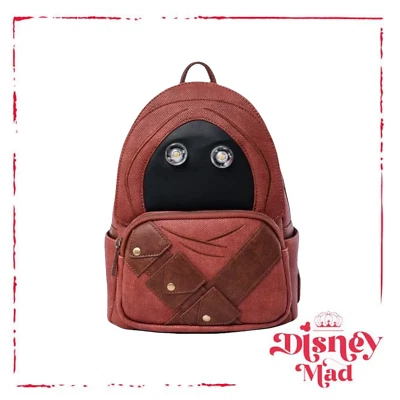 DISNEY MAD SHOP Star Wars Loungefly Jawa Light Up Mini Backpack Original!