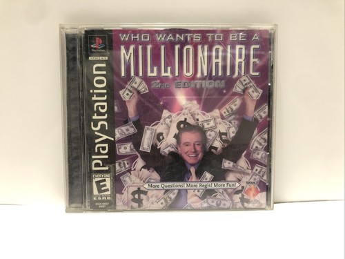 Who Wants to Be a Millionaire 2nd (Sony Playstation 1, 1999 PS1) Manual Complete - Picture 1 of 3