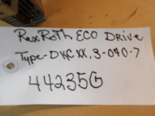 REXROTH DKCXX.3-040-7 ECO DRIVE, 220/480 V, 15 A, #44235G USED - Picture 9 of 9