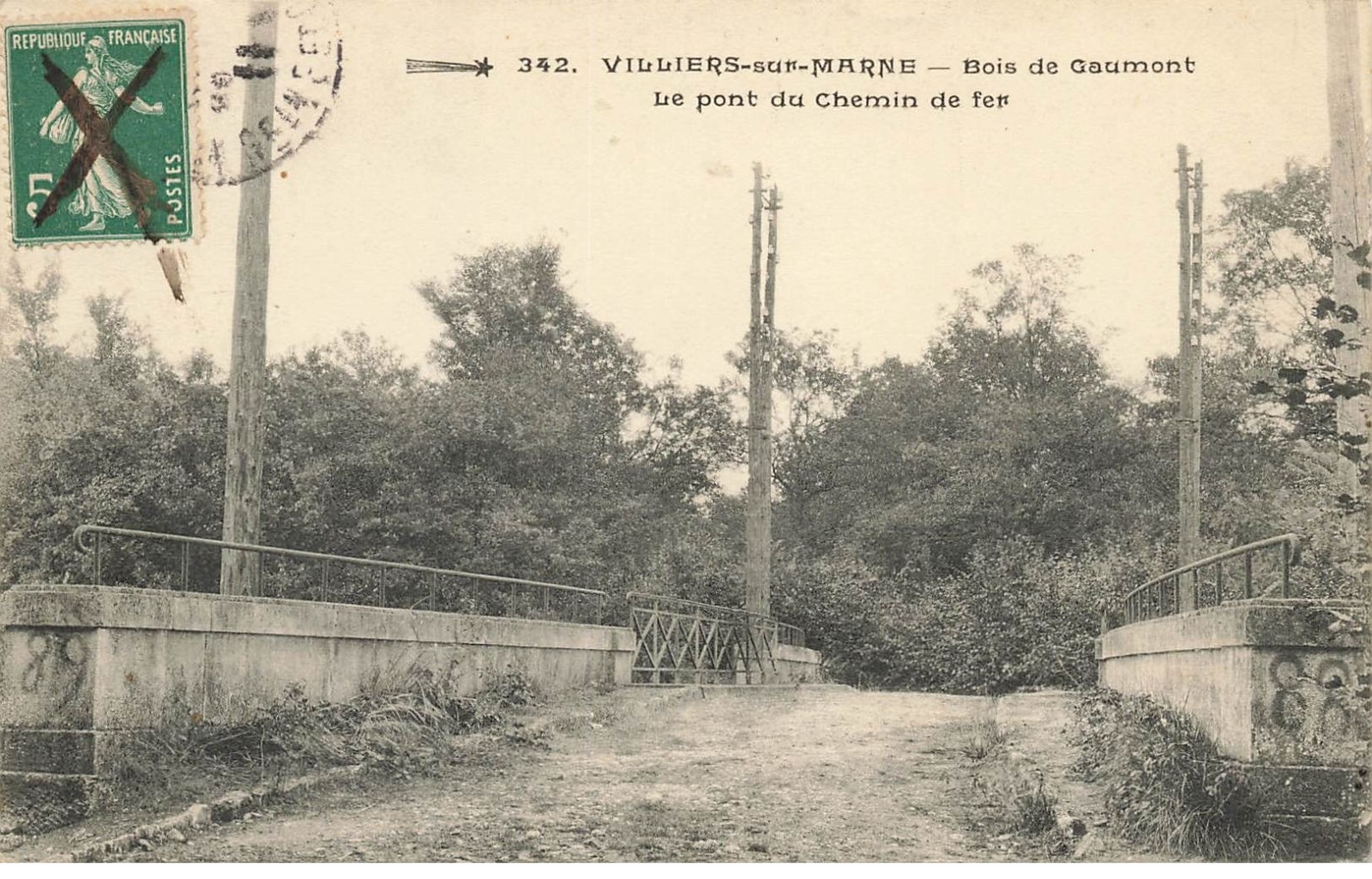 Bois De Gaumont Villiers Sur Marne 94 VILLIERS SUR MARNE #21986 BOIS GAUMONT PONT CHEMIN DE FER | eBay