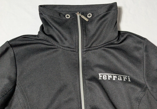 FERRARI SCUDERIA x PUMA Black Zip Racing Track Jacket - Women Slim XL - Large? - Picture 6 of 20