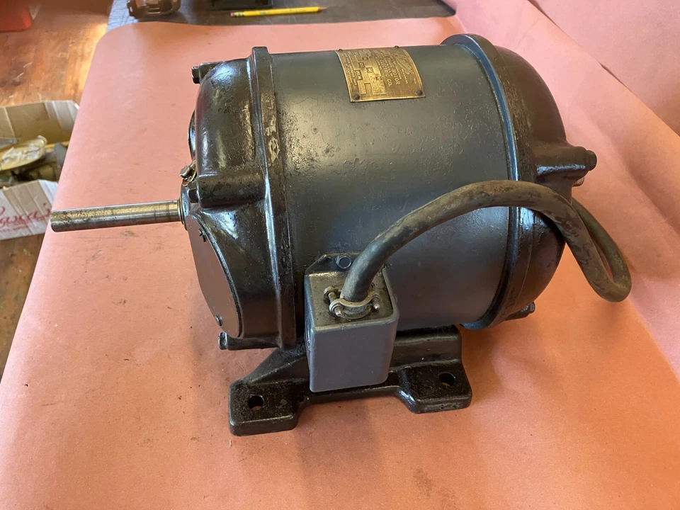 Antique Vintage Century Repulsion Start Induction  1/2 HP Electric Motor - Image 3 of 4