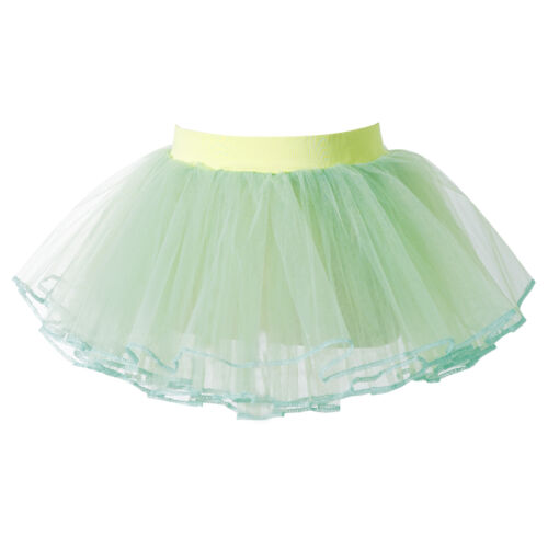 Kinder Mädchen Ballettrock Unterrock Mesh Tutu Rock Tüllrock Prinzessin Tanzrock - Bild 29 von 74