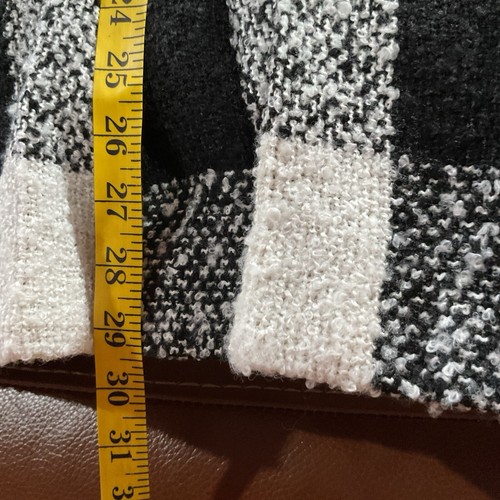 NWT Retro Black/white Checked Womens 10%wool Double Breasted Coat Retro Class Lg - Picture 11 of 11