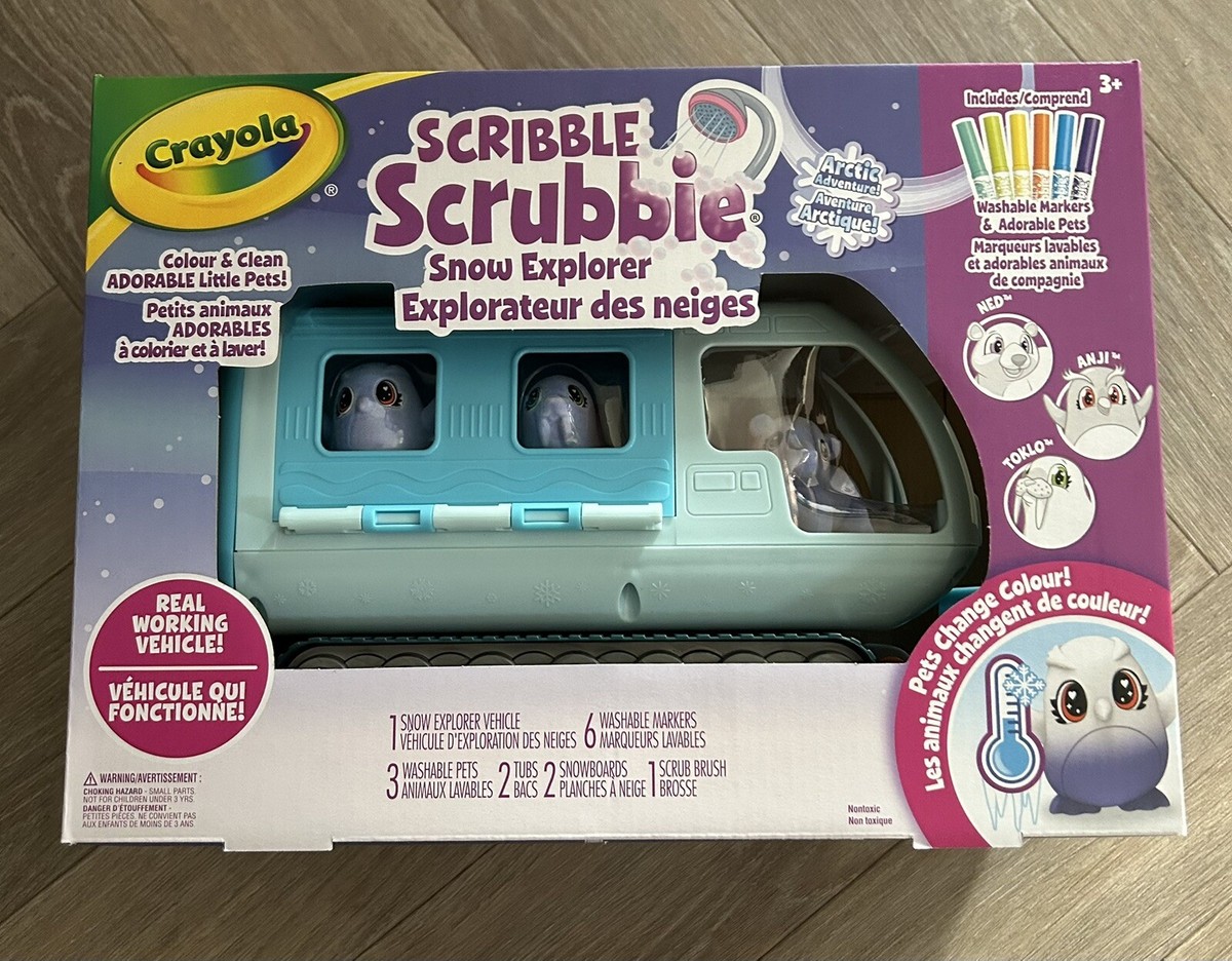 Crayola Scribble Scrubbie Pets Arctic Snow Explorer, Color & Wash Creative  Toy | eBay UK