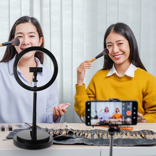 On-Camera Video Lamp Dimmable Beauty Stand Selfie LED Light - 第 12/12 張圖片