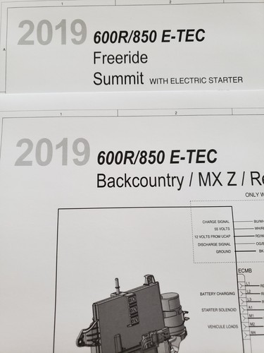 Ski-Doo 2019 Snowmobile Factory Wiring Diagrams Booklet 219 100 976 3 - Picture 7 of 17