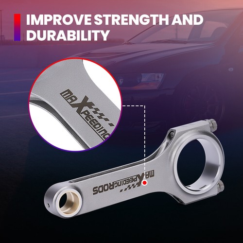 150mm Connecting Rods Bolts for Mitsubishi EclipseGalant Lancer EVO 2.0 Conrods - Picture 3 of 12