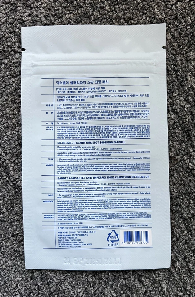 The Face Shop Dr. Belmeur Clarifying Spot Soothing Patches - 24 pieces - Image 2 of 4