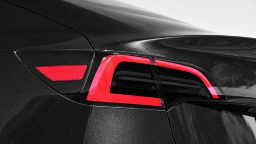 FOR 20-24 Tesla Model Y Tail Light Insert SMOKE Precut Vinyl Tint Overlays - Picture 3 of 7