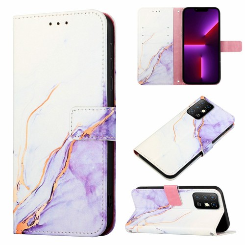 Case For Infinix Note 8 Leather Phone Protector Marble Cover Flip Wallet - Bild 6 von 7