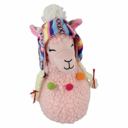 Girls Spot On 'X2105' Pink Llama Novelty Slippers - Picture 11 of 18