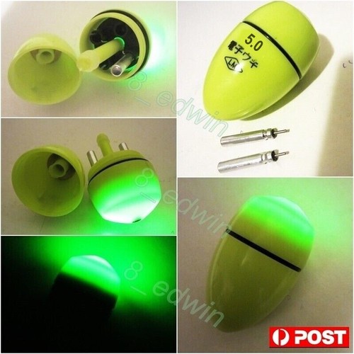 LED Electric Awa Abo fishing Float Glowing Bobber Warehou Hairtail #0.5 to #5.0 - Bild 59 von 62