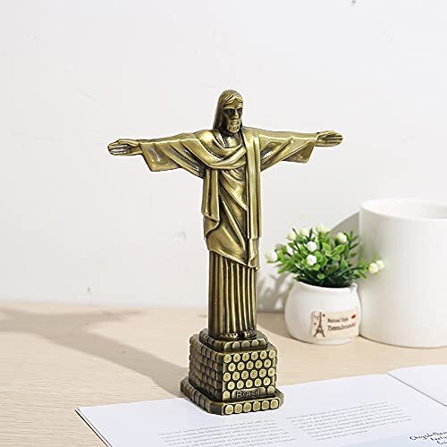 Statue of Jesus Christ Metal 7 Inch - Picture 1 of 4