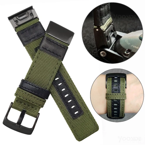 22mm Quick Fit Nylon Woven Watch Band Strap For Garmin Instinct 1 / Instinct 2 - Picture 12 of 19