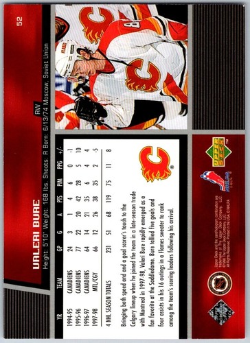 1998-99 Upper Deck UD Hockey Base Cards (1-140) - U-Pick From List - Picture 101 of 277